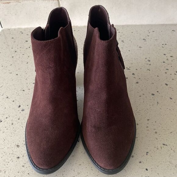 Vionic Women's Anne Java Ankle Boots Suede Leather Snake Print Women’s Size 5 - Picture 3 of 11